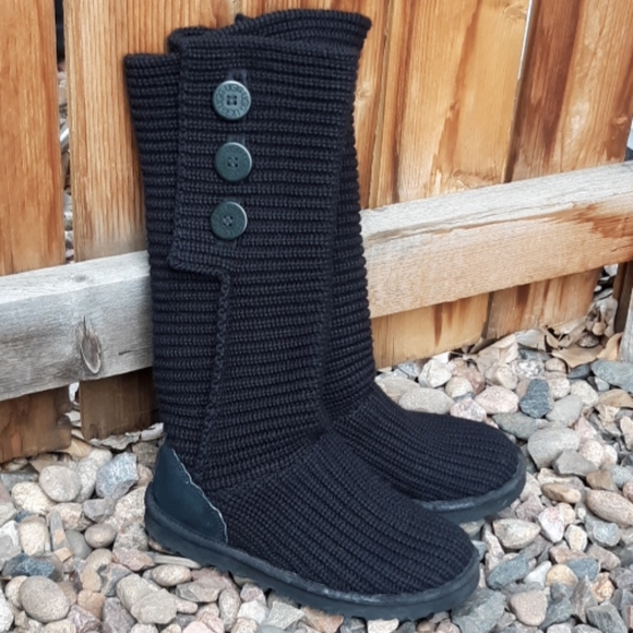 UGG | Shoes | Ugg Tall Black Knit 